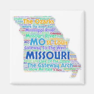 Missouri Word Cloud Magnet