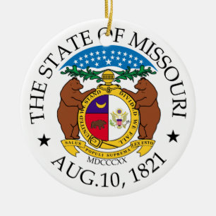 Missouri-Zeichen Keramik Ornament