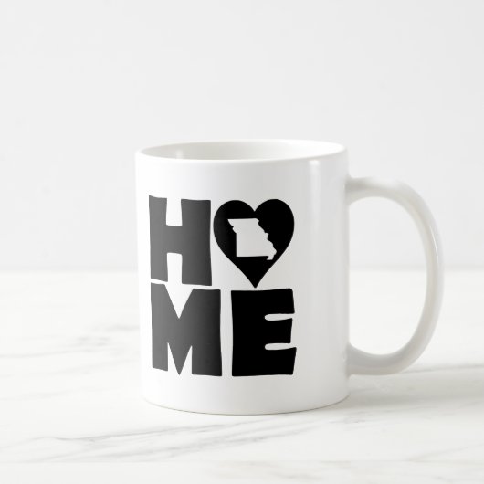 Missouri Zuhause Heart Staat Tasse oder Travel Mug (Rechts)