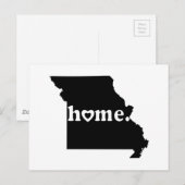 Missouri Zuhause Postkarte (Vorne/Hinten)