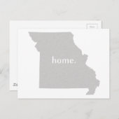 Missouri Zuhause Silhouette Staat-Karte Postkarte (Vorne/Hinten)