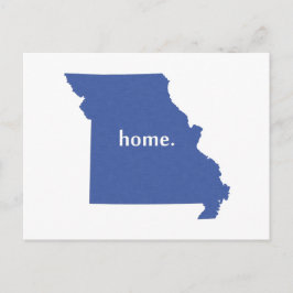 Missouri Zuhause Staat Blue Postkarte