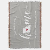 Missouri Zuhause Staat Personalisiert Decke (Vorderseite Vertikal)