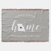 Missouri Zuhause Staat Personalisiert Decke (Vorderseite)