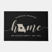 Missouri Zuhause Staat Personalisiert Fußmatte (Vorderseite)