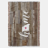 Missouri Zuhause Staat Personalisierte Holzaussich Decke (Vorderseite Vertikal)