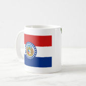 Missourian Flag + Map-Tasse Kaffeetasse (Vorderseite Links)