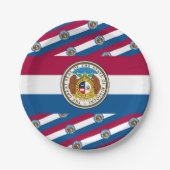Missourian Flag & Seal, Missouri Pappteller (Vorderseite)