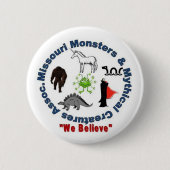 Missourimonster-u. -Fabelwesen-Logo Button (Vorderseite)