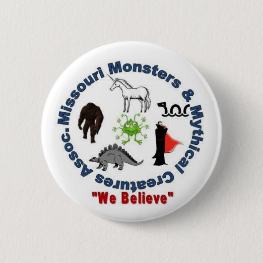 Missourimonster-u. -Fabelwesen-Logo Button (Vorderseite)
