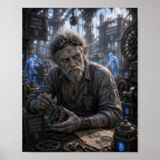 Misstrauen / Mechaniker / Zahnradherstellungsanlag Poster