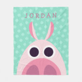 Misstrauisch das Schwein Fleecedecke (Vorderseite)