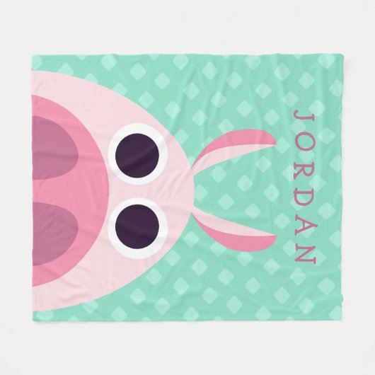 Misstrauisch das Schwein Fleecedecke (Vorderseite (Horizontal))