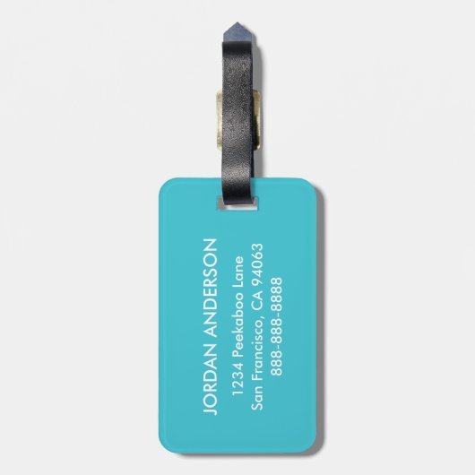 Misstrauisch das Schwein Gepäckanhänger (Rückseite vertikal)