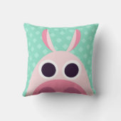 Misstrauisch das Schwein Kissen (Rückseite)