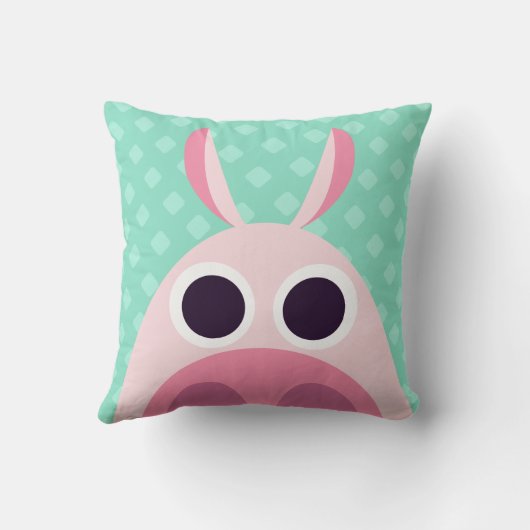 Misstrauisch das Schwein Kissen (Rückseite)