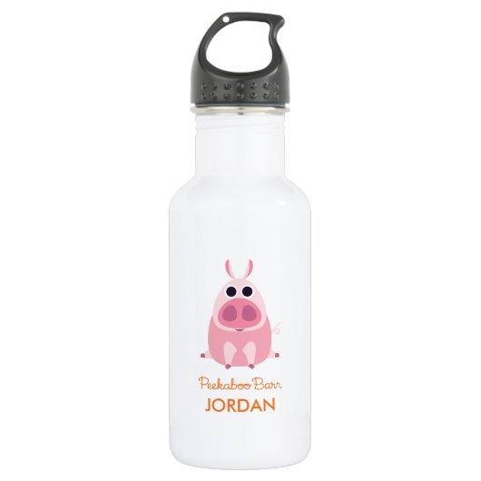 Misstrauisch das Schwein Trinkflasche (Vorderseite)