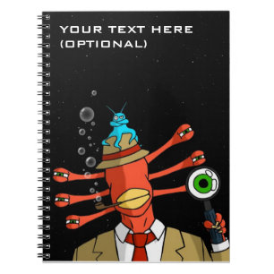 "Misstrauisches alien-" Notizbuch Notizblock