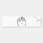 Misstrauisches Gesicht Autoaufkleber (Vorne)