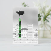 Missverständliche Lieben Dankeskarte (Stehend Vorderseite)