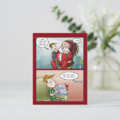 Missverständnis der Weihnachtskarte Feiertagspostkarte (Stehend Vorderseite)