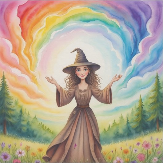 MissWhimsyWitch Aufkleber (Vorderseite)