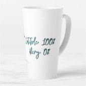 Missy Miss Latte Cup — 100% Catitude, 0% Mercy Milchtasse (Rechte Ecke)