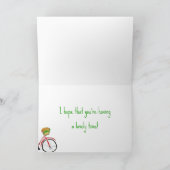 Missy Mouse fährt Fahrradkarte "Nur weil" Karte (Innenseite)