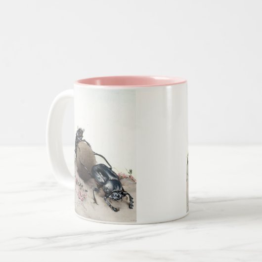 Mist Bettle Zweifarbige Tasse (Vorderseite Links)