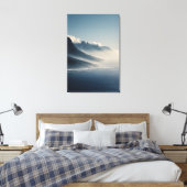 Mist-Covered Coastal Mountains Sunrise Glow Leinwanddruck (Insitu (Schlafzimmer))
