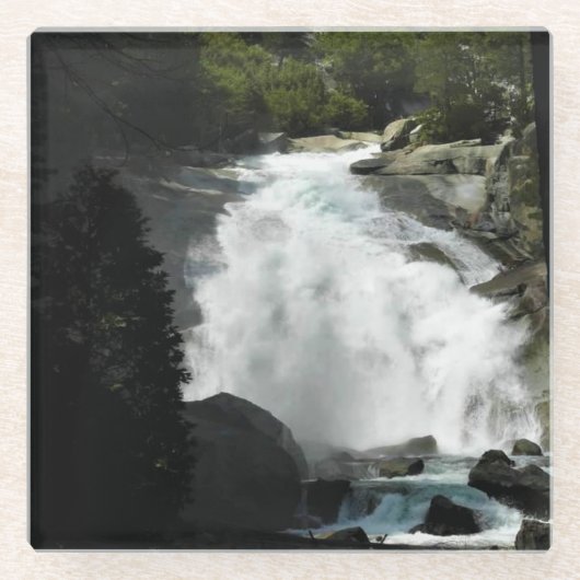 Mist Falls, King's Canyon National Park, CA Glasuntersetzer (Vorderseite)