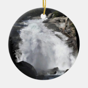 Mist Falls, King's Canyon National Park, CA Keramik Ornament