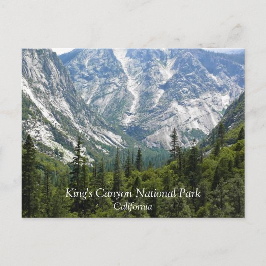 Mist Falls Trail, King's Canyon National Park, CA Postkarte (Vorderseite)