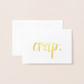 Mist i sorry Goldfolie Folienkarte (Vorderseite mit Umschlag)