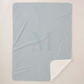 Mist Monogram Sherpa Blanket Sherpadecke (Vorderseite)