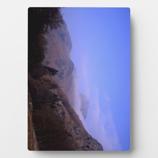 Mist The Langdale Pikes Lake District England Fotoplatte (Vorderseite)