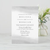 Mist Wedding Einladung (Stehend Vorderseite)