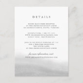 Mist Wedding Guest Information Card Begleitkarte (Vorderseite)