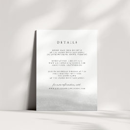 Mist Wedding Guest Information Card Begleitkarte