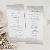 Mist Wedding Program Programm