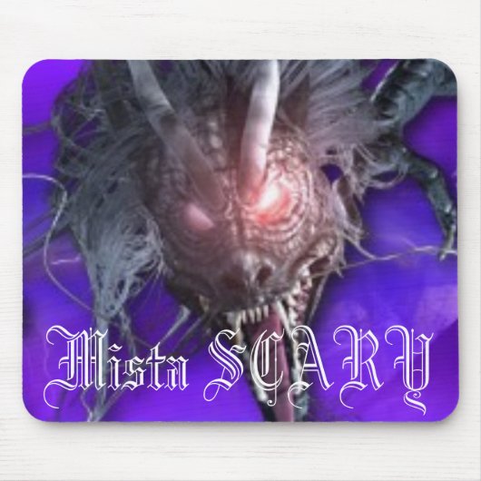 Mista BEÄNGSTIGENDER Drache lila Mousepad - (Vorne)