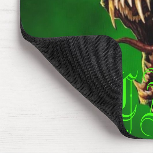 Mista BEÄNGSTIGENDES grüner Drache-Logo Mousepad (Ecke)