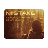 Mistake Inspirational Magnet 3" von 4" (Horizontal)