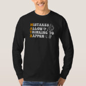 Mistakes Allow Thinking To Happen School Math Teac T-Shirt (Vorderseite)