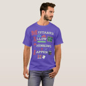Mistakes Allowhinkingo Happen Matheacher retro vin T-Shirt (Vorne ganz)