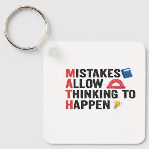 Mistakes Allows Thinking To Happens Math Teacher Schlüsselanhänger