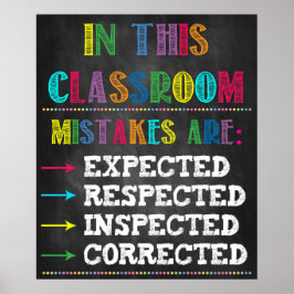 Mistakes Classroom Printable Poster