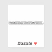 Mistakes Custom Cut Vinyl Sticker (Blatt)