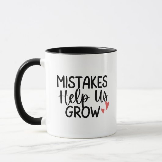 'Mistakes Help Us Grow' Teacher Thank You Gift  Tasse (Links)