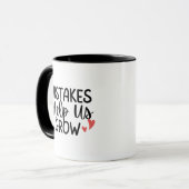 'Mistakes Help Us Grow' Teacher Thank You Gift  Tasse (Vorderseite Links)